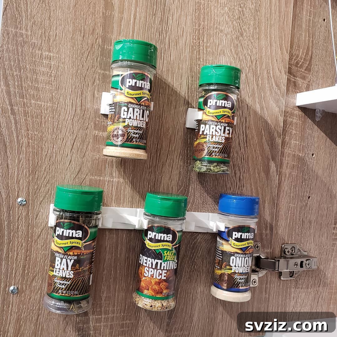 21 Clever Ways to Conquer Spice Clutter Forever 22 Wall Mounted Bottle Clips