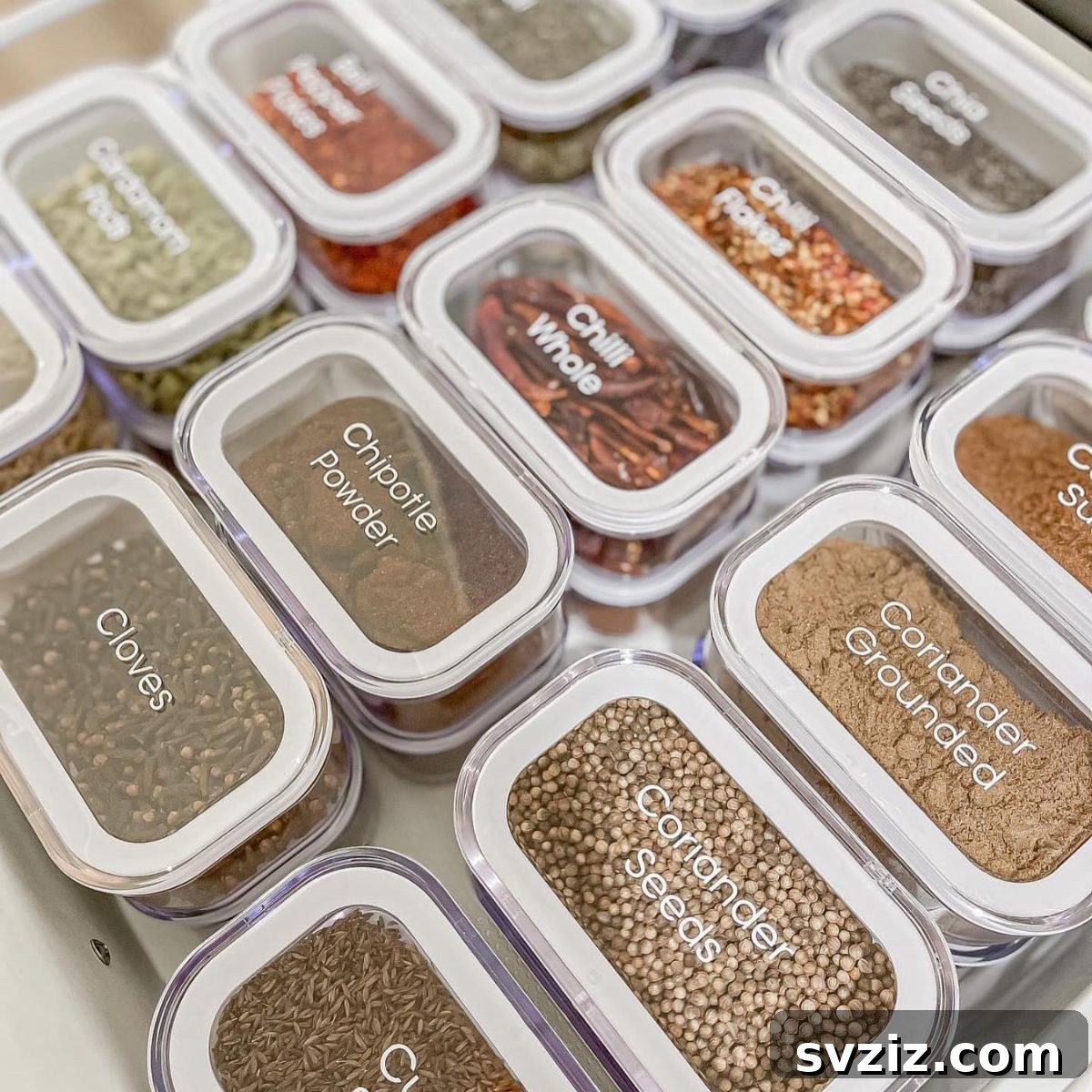 21 Clever Ways to Conquer Spice Clutter Forever 5 Modular Glass Canisters