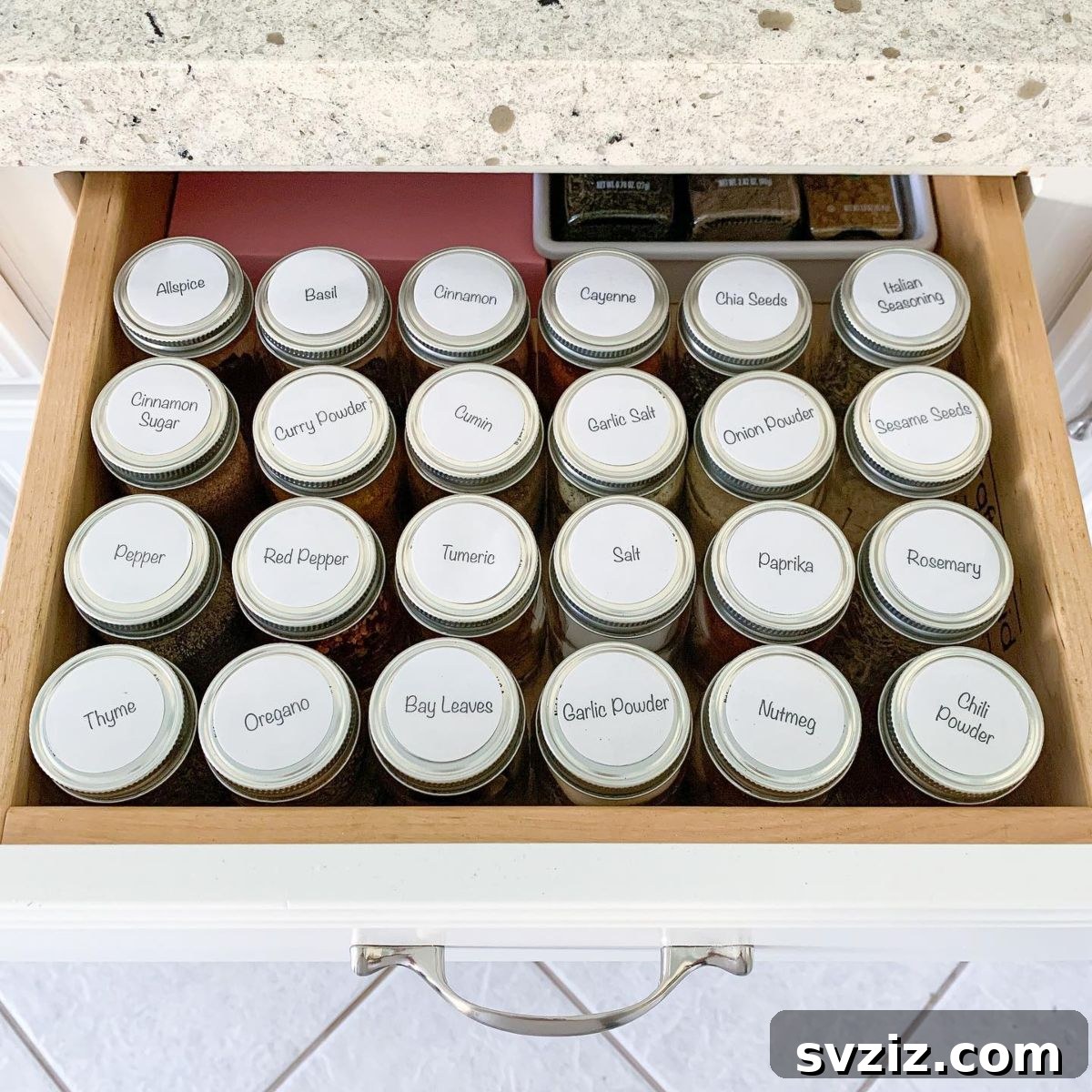 21 Clever Ways to Conquer Spice Clutter Forever 8 Circle Punch Labels