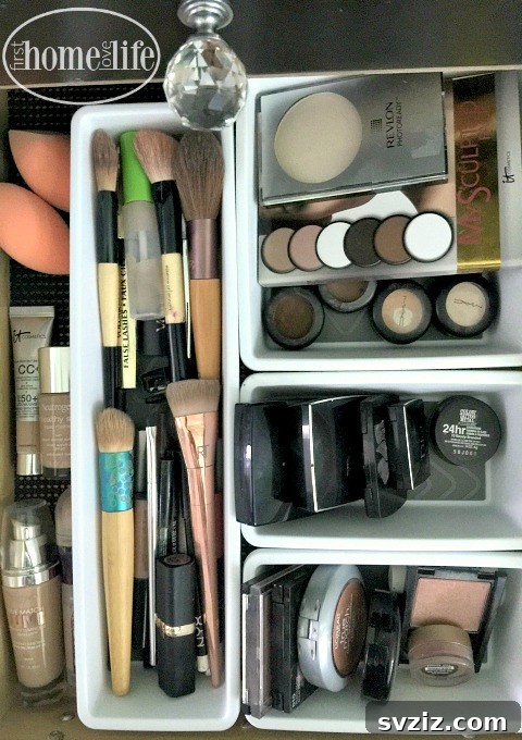 21 Brilliant Dollar Store Makeup Organization Hacks 15 White Plastic Modular Containers