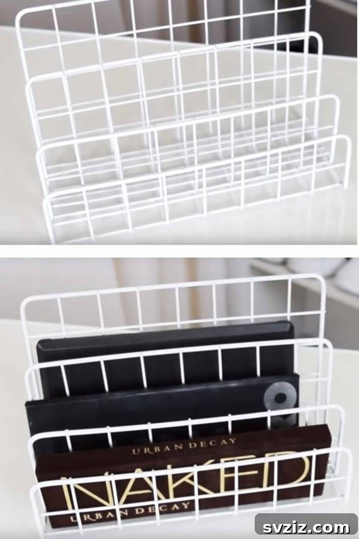 21 Brilliant Dollar Store Makeup Organization Hacks 18 Letter Holder
