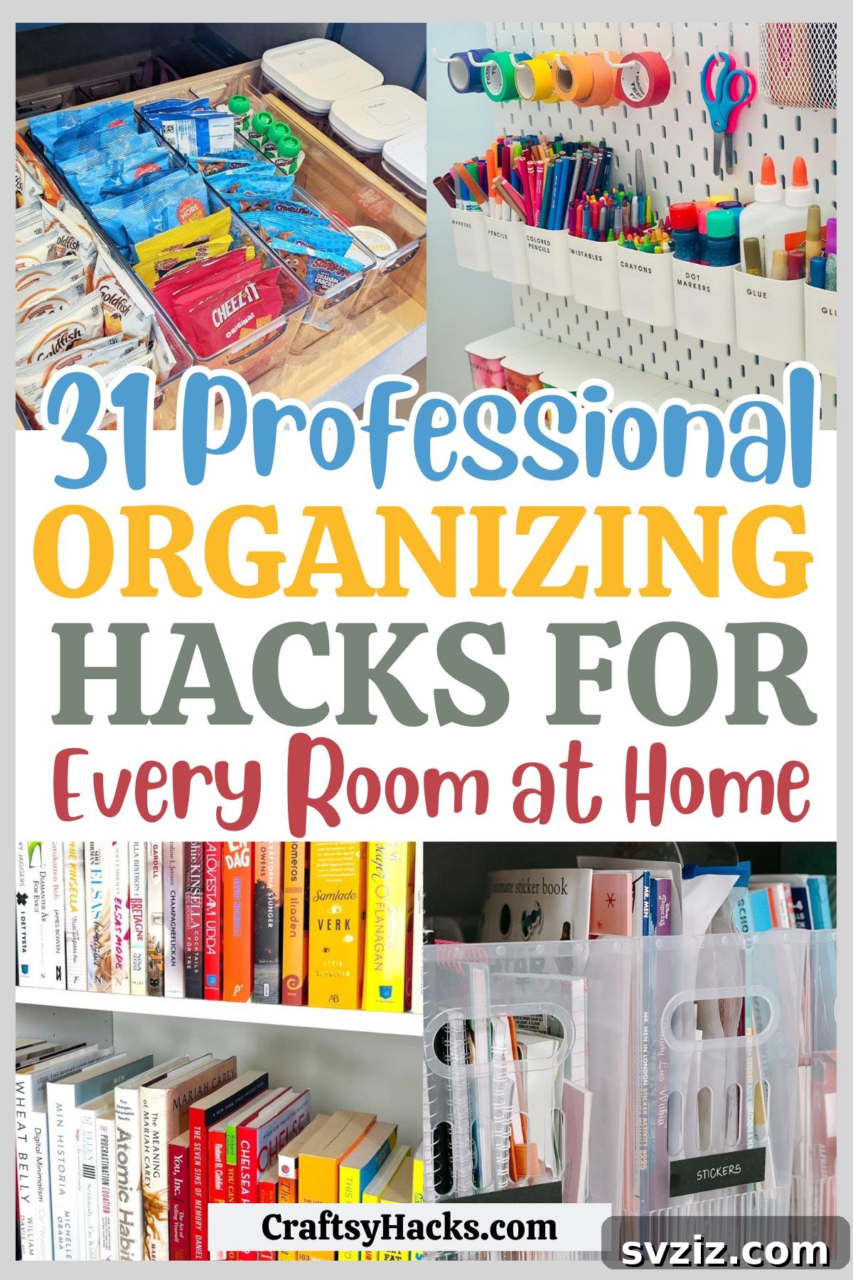 31 Game-Changing Organizing Hacks for Every Area of Your Home 2 Organizing ideas for every room, smart storage solutions, home decluttering tips