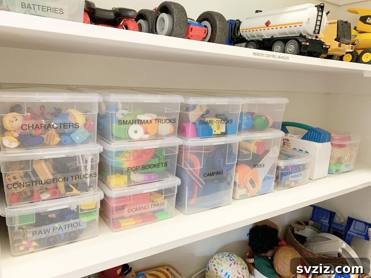 31 Game-Changing Organizing Hacks for Every Area of Your Home 3 Toy Storage Tubs for organized playrooms