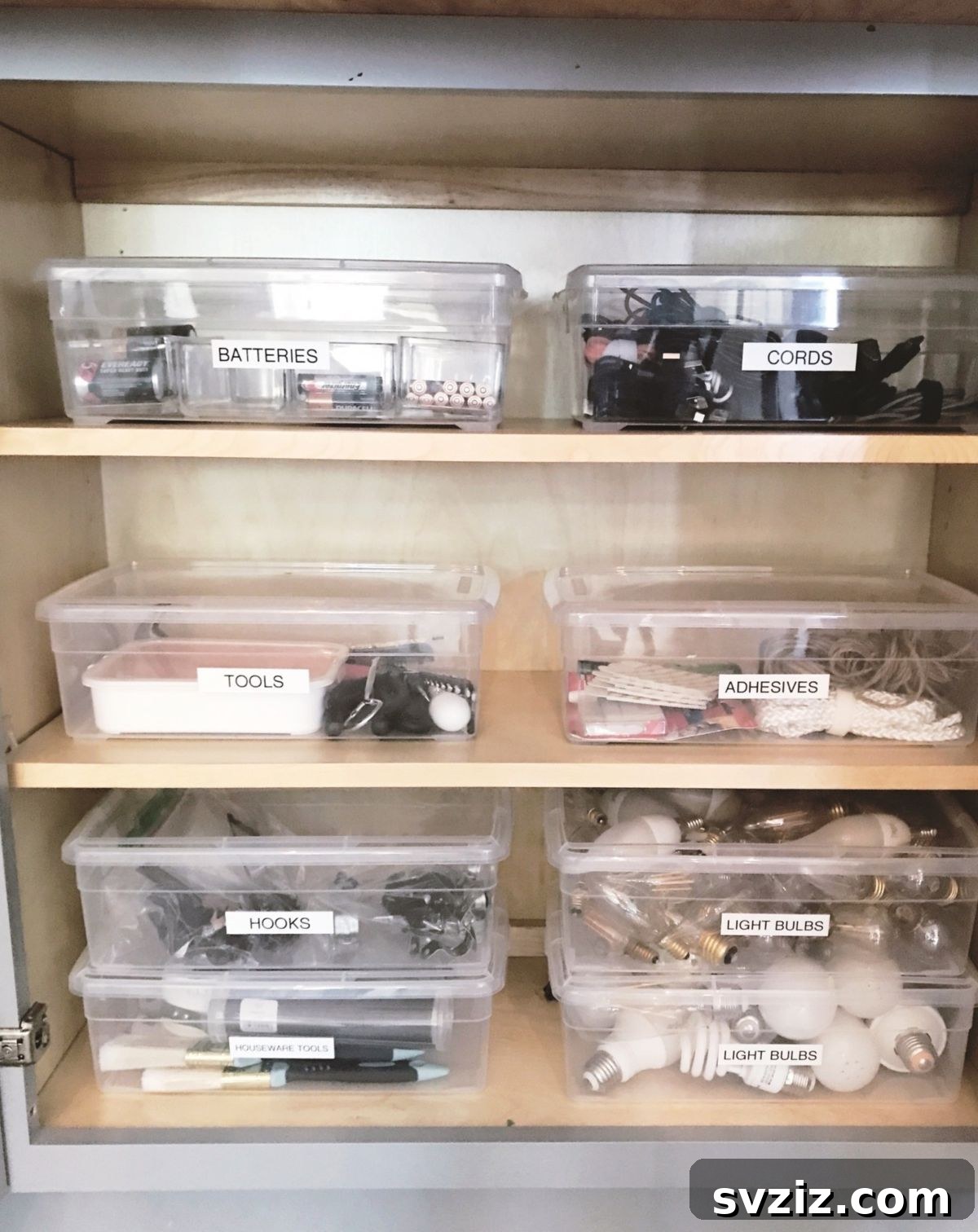 31 Game-Changing Organizing Hacks for Every Area of Your Home 28 Clear Utility Zone Tubs for organized storage