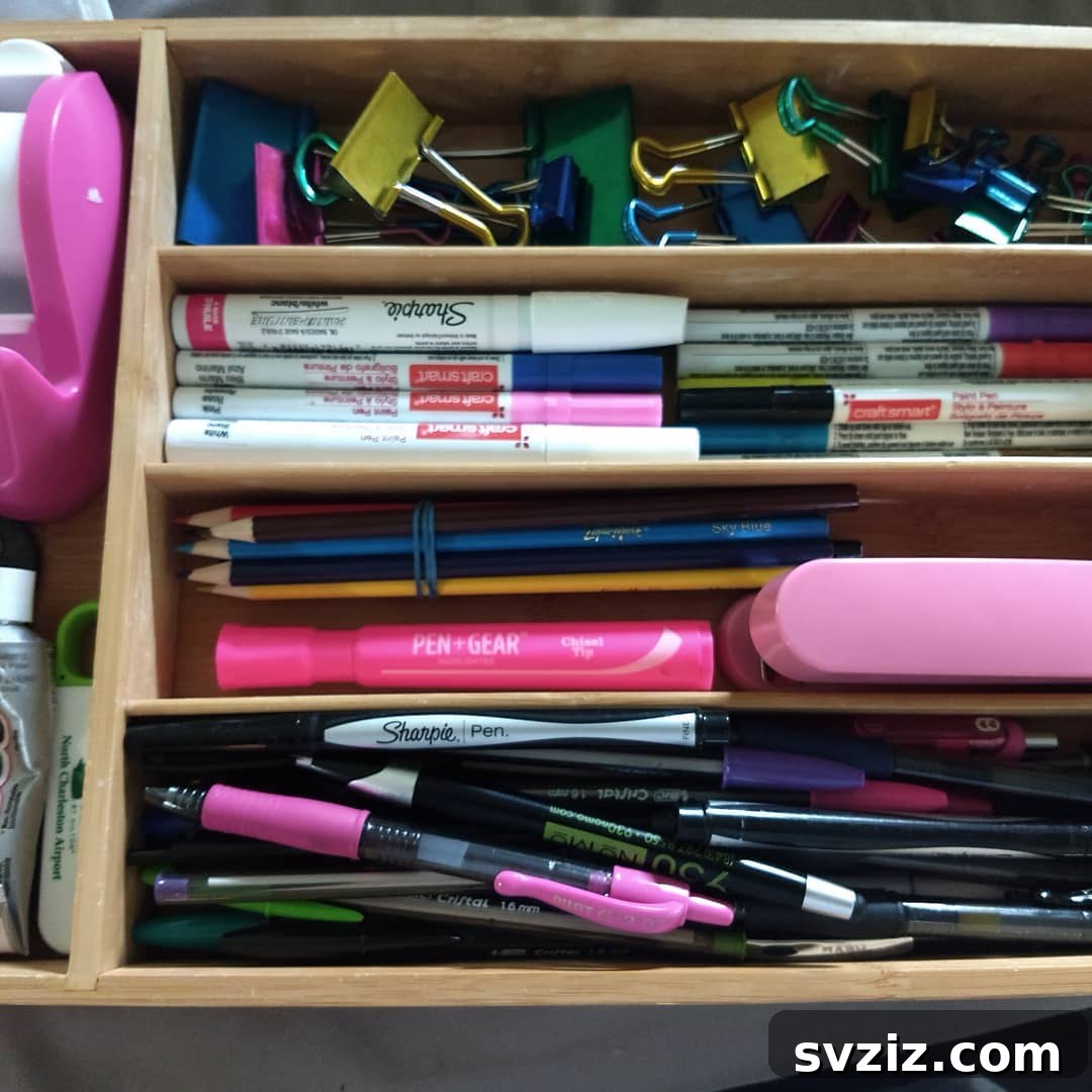 Beyond Cutlery: Smart Organization with Silverware Trays 11 Silverware Tray for Organizing Pens, Markers, and Pencils