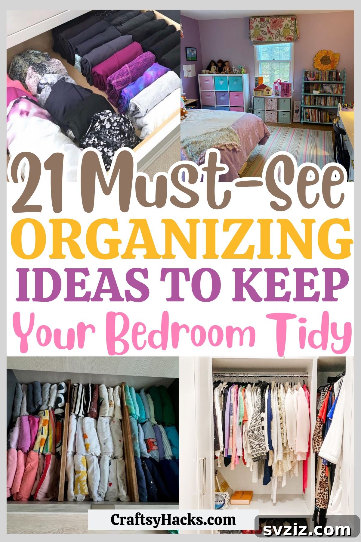 Make Your Small Bedroom Feel Huge: 21 Organizing Hacks 2 bedroom organizing ideas