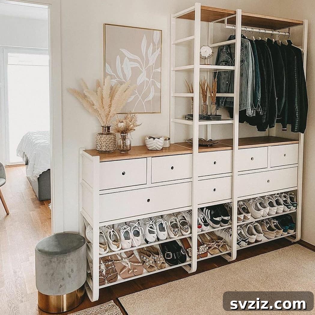 Make Your Small Bedroom Feel Huge: 21 Organizing Hacks 14 Blank Wall Space Storage