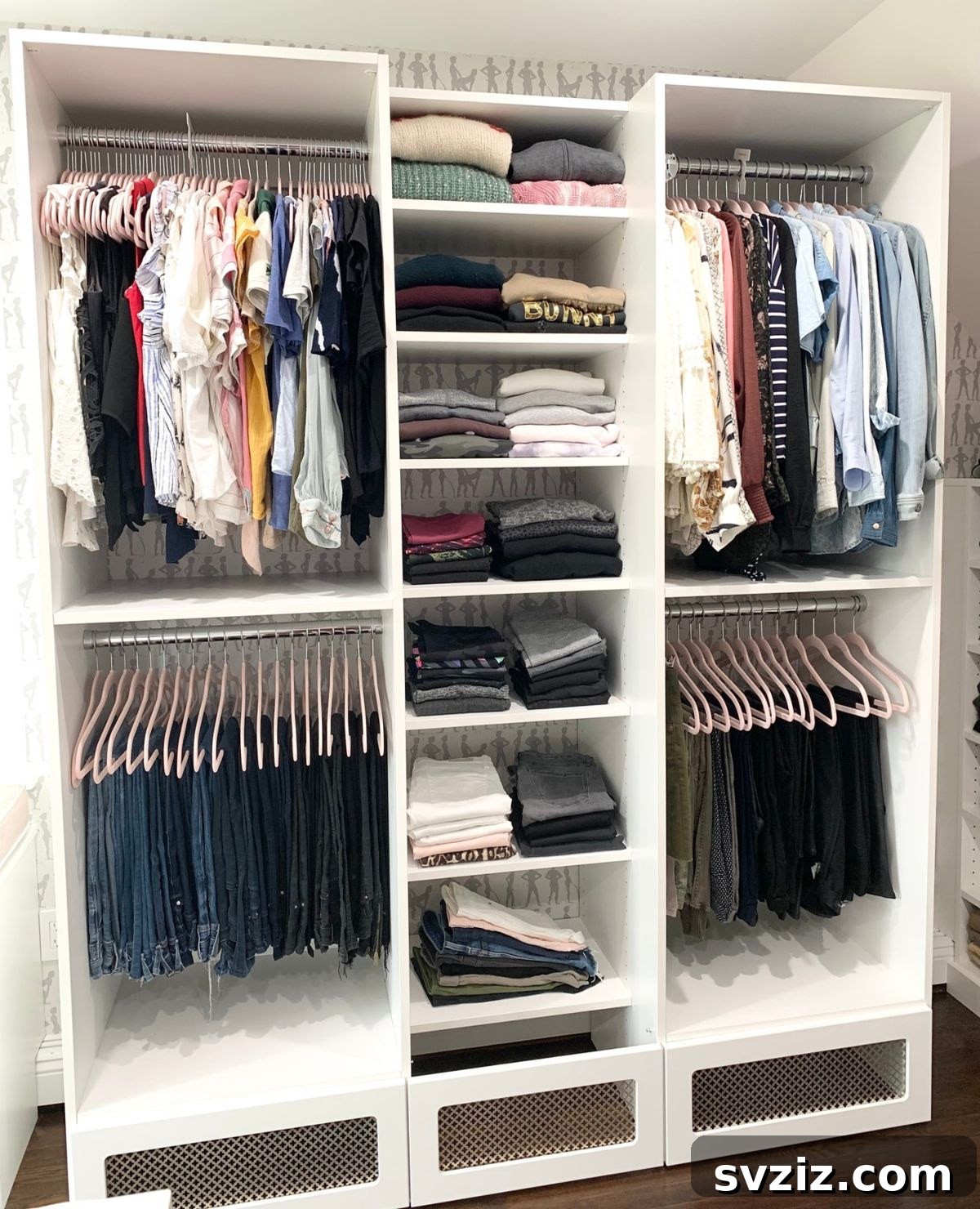 Make Your Small Bedroom Feel Huge: 21 Organizing Hacks 8 Double Tiered Closets