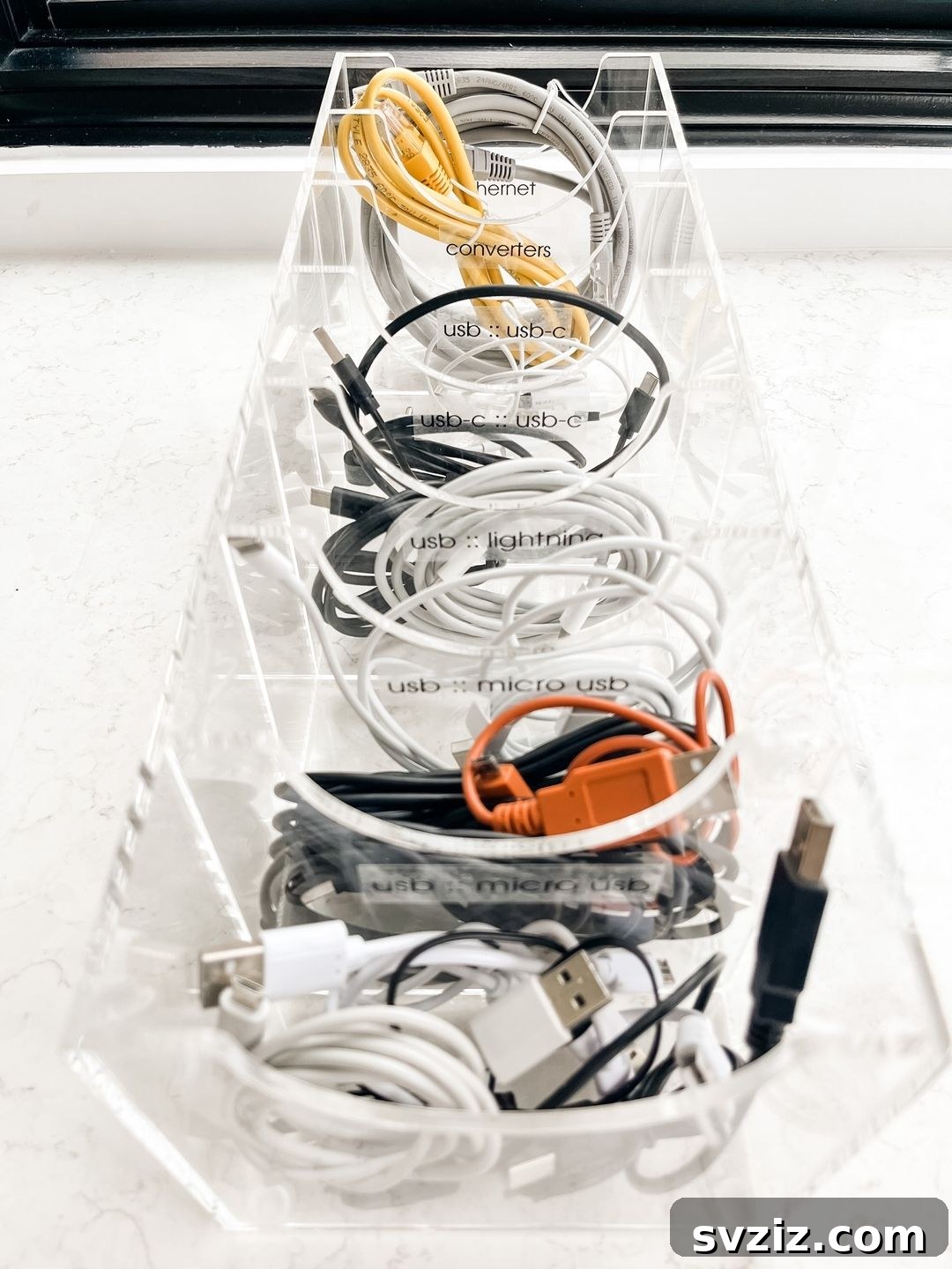 Belt Organizer used for Storing Charging Cables