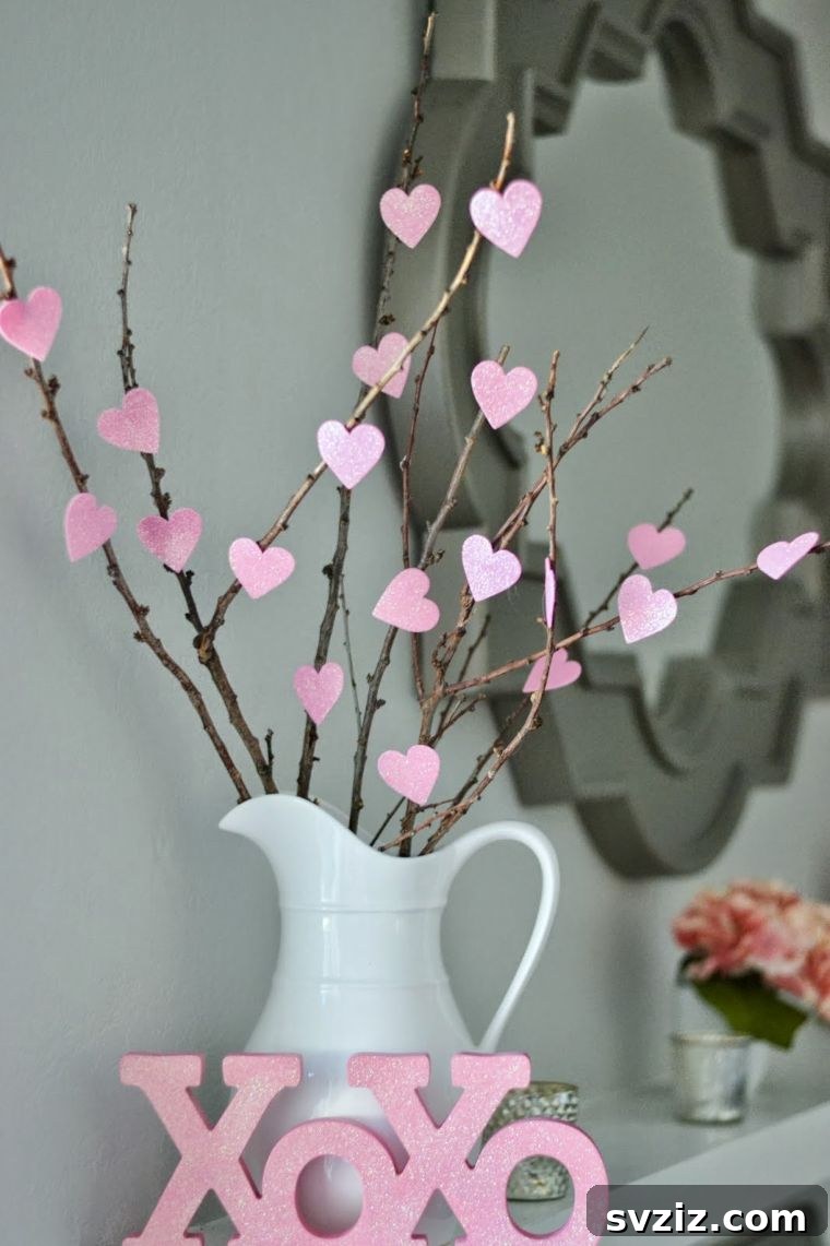 Charming Valentine's Day Decor Ideas 16 DIY Heart Tree for Valentine's Day