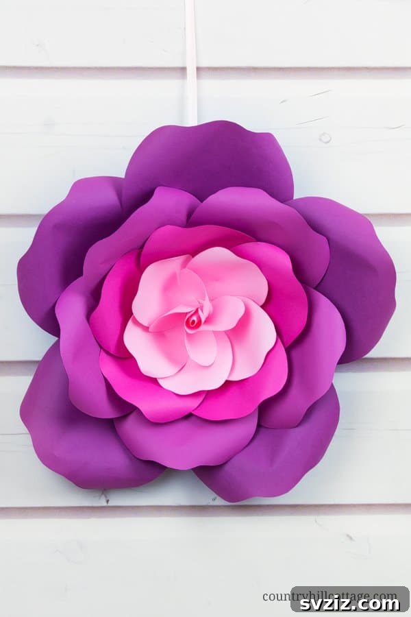 Charming Valentine's Day Decor Ideas 7 DIY Oversized Paper Roses