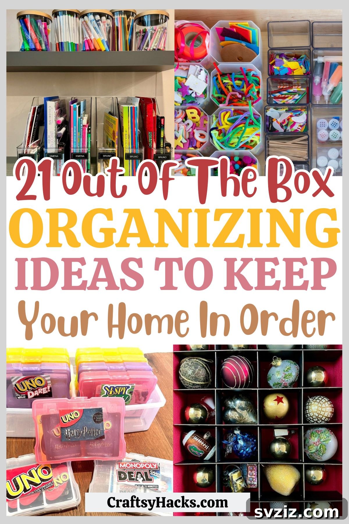 Innovative Home Organization Ideas - 21 Outside the Box Organizing Hacks for a Clutter-Free Life