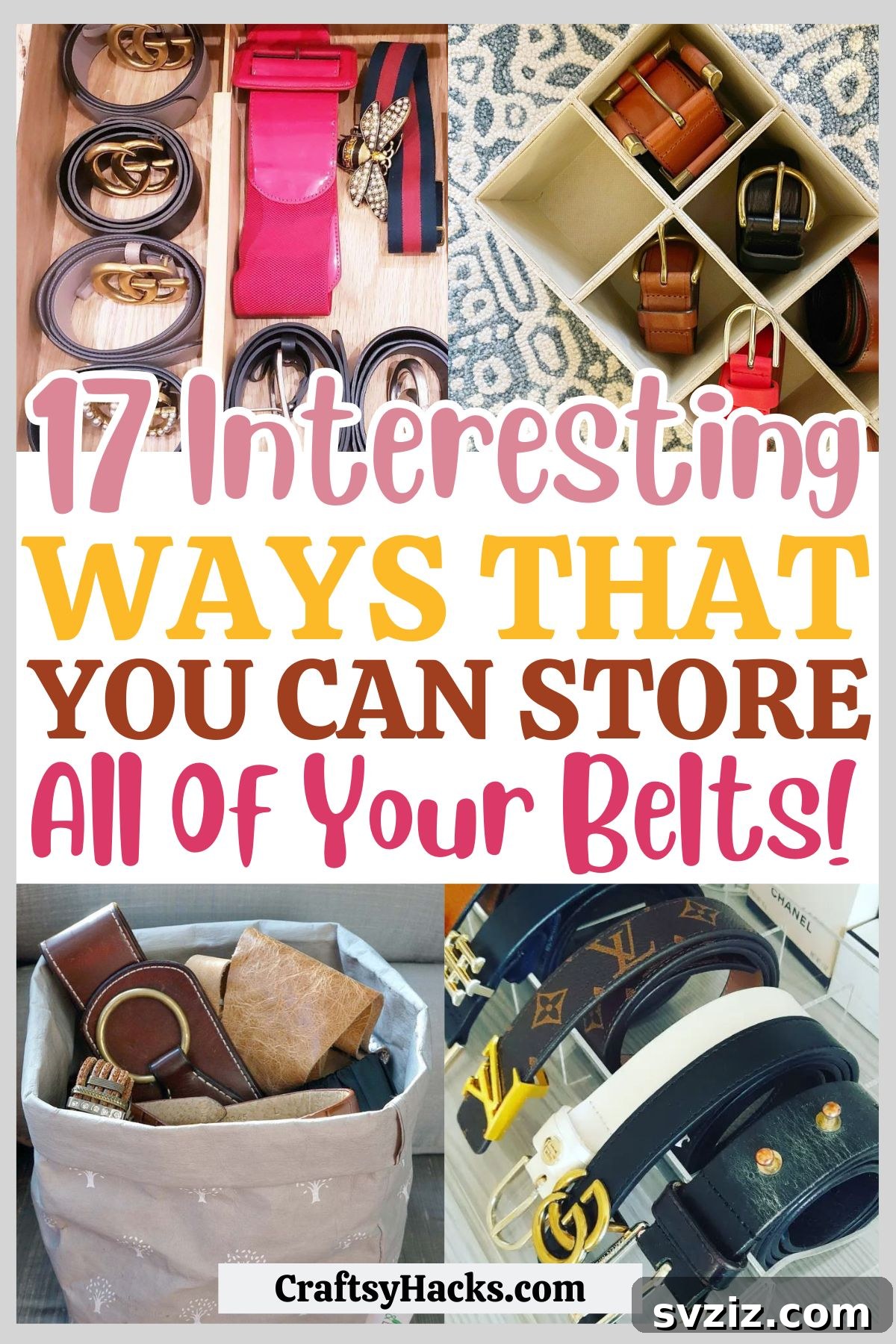 17 Genius Hacks for Belt Organization 2 ways to store belts