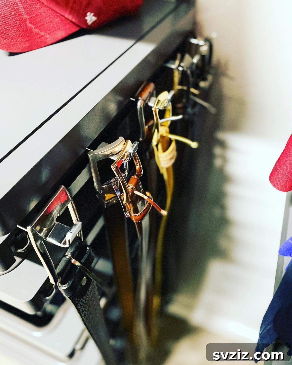 17 Genius Hacks for Belt Organization 14 Hooks on the Side of Closet