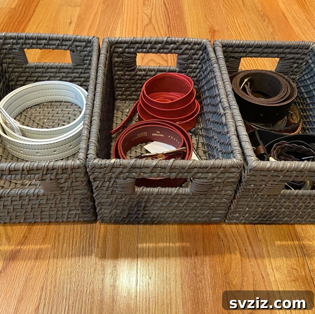 17 Genius Hacks for Belt Organization 17 Rolled Up in Storage Boxes