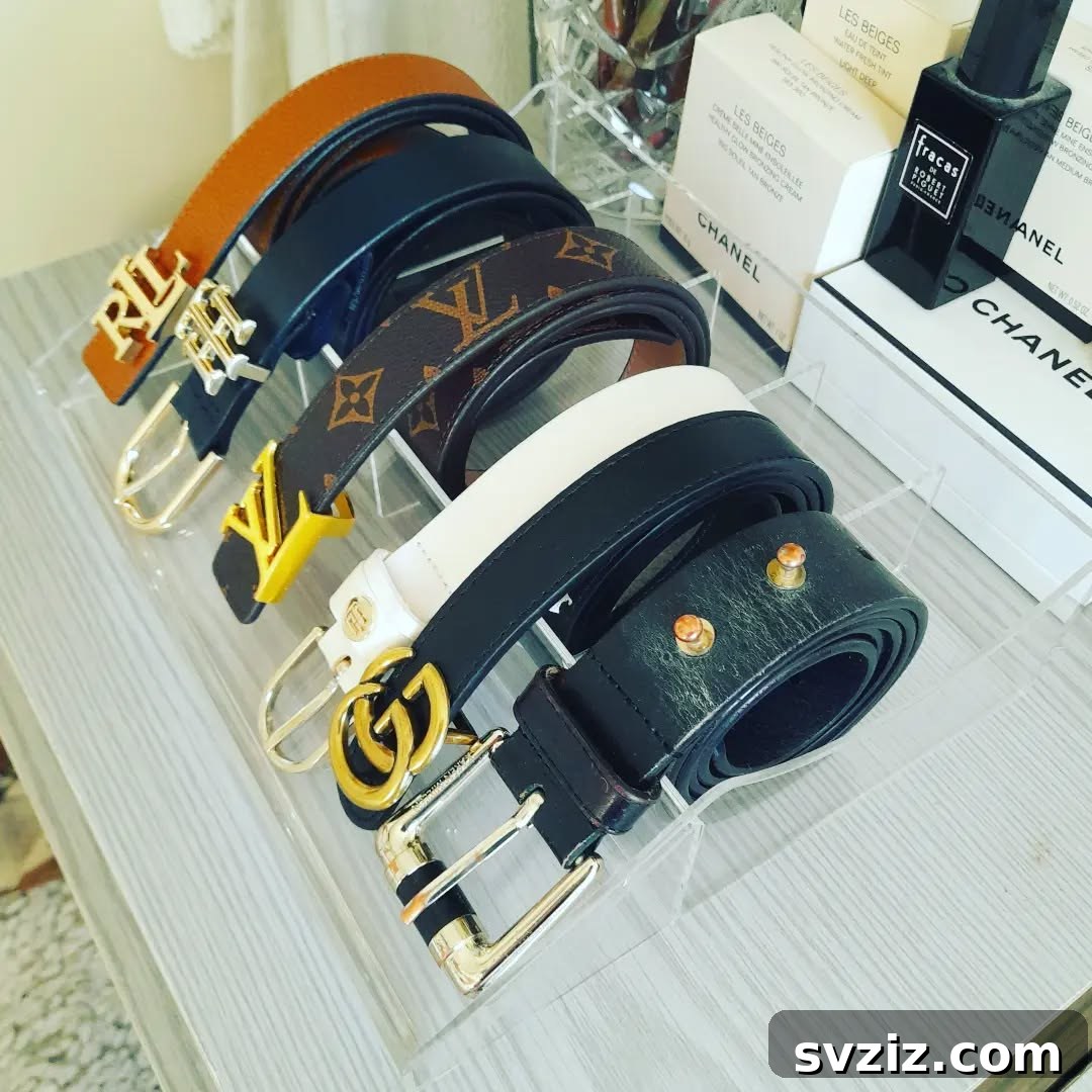 17 Genius Hacks for Belt Organization 5 Acrylic Belt Holders