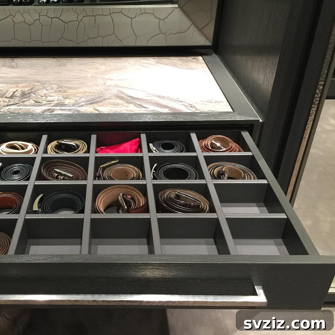 17 Genius Hacks for Belt Organization 6 Drawer Inserts