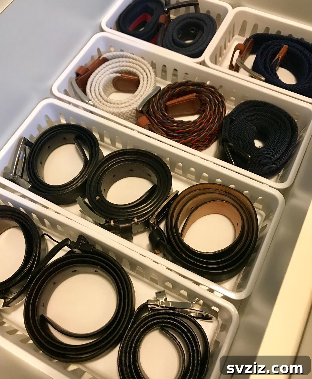 17 Genius Hacks for Belt Organization 7 Plastic Storage Trays