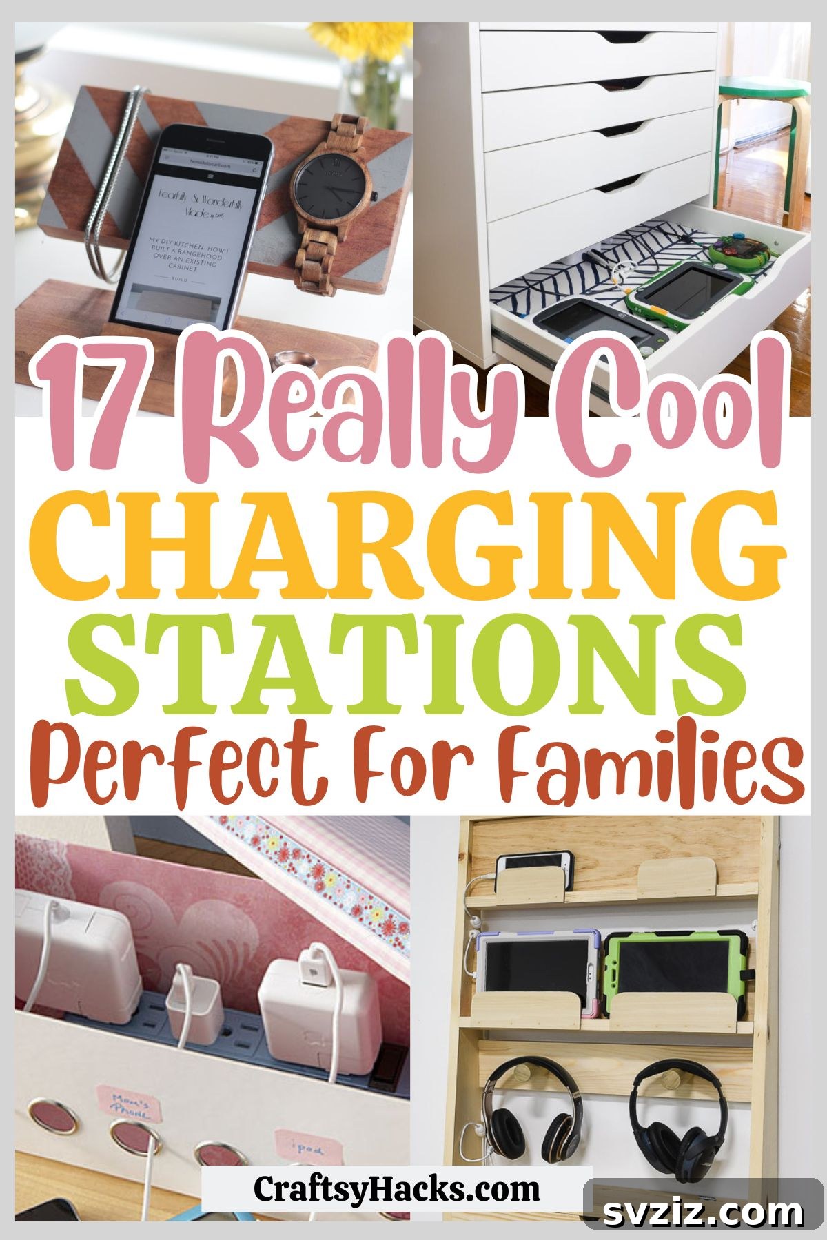 Charging Station Ideas for Families - Organize Your Home Tech