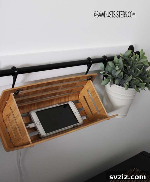 DIY Phone Charger Station using IKEA Fintorp Hack