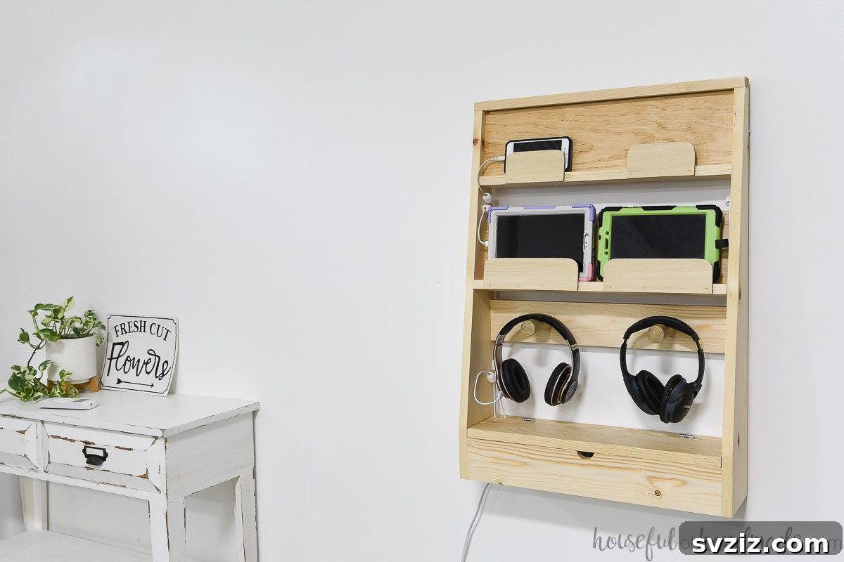 DIY Wall Mounted Charging Station for Multiple Devices