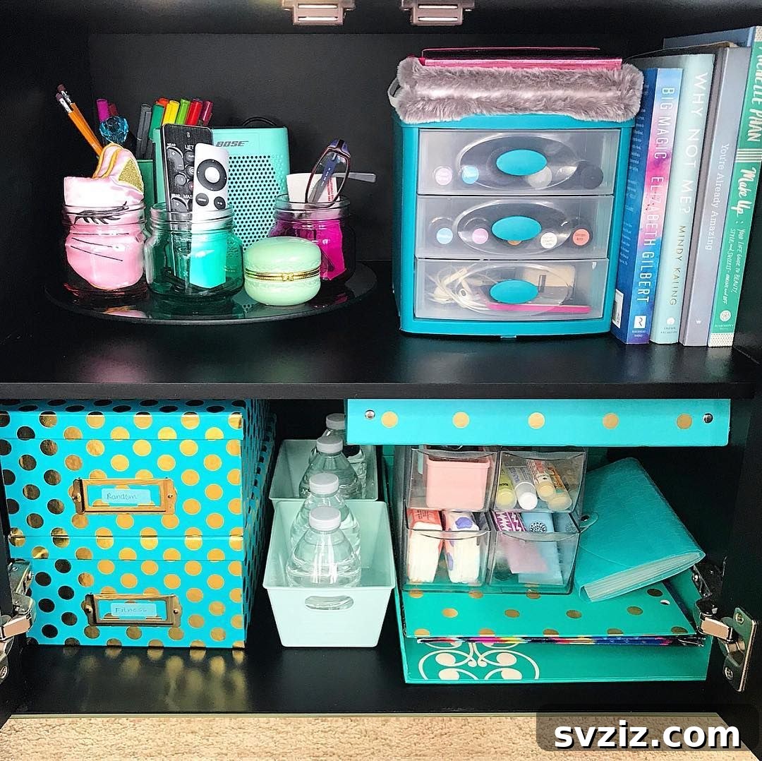 Lazy Susan for Nightstand Organization