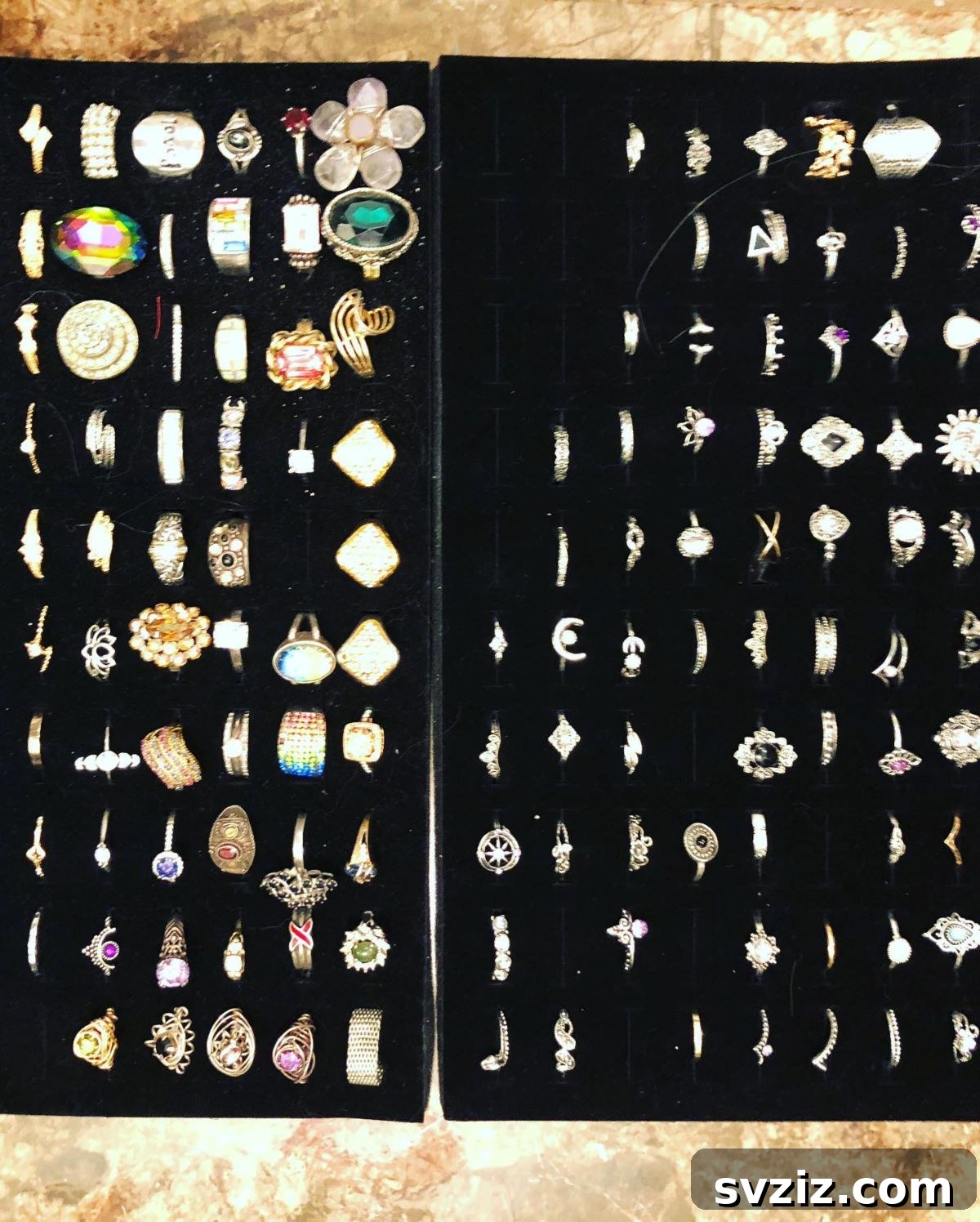 Foam Pads for organized ring storage