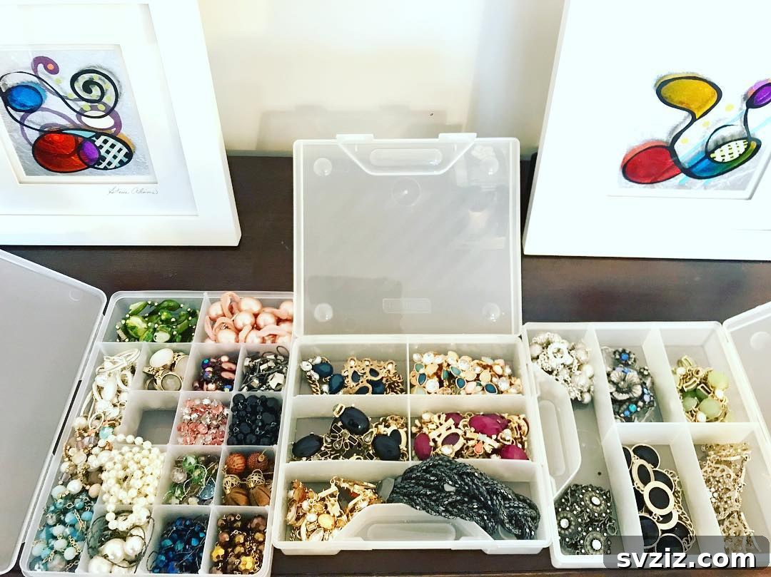 Plastic Container Storage for budget-friendly jewelry organization