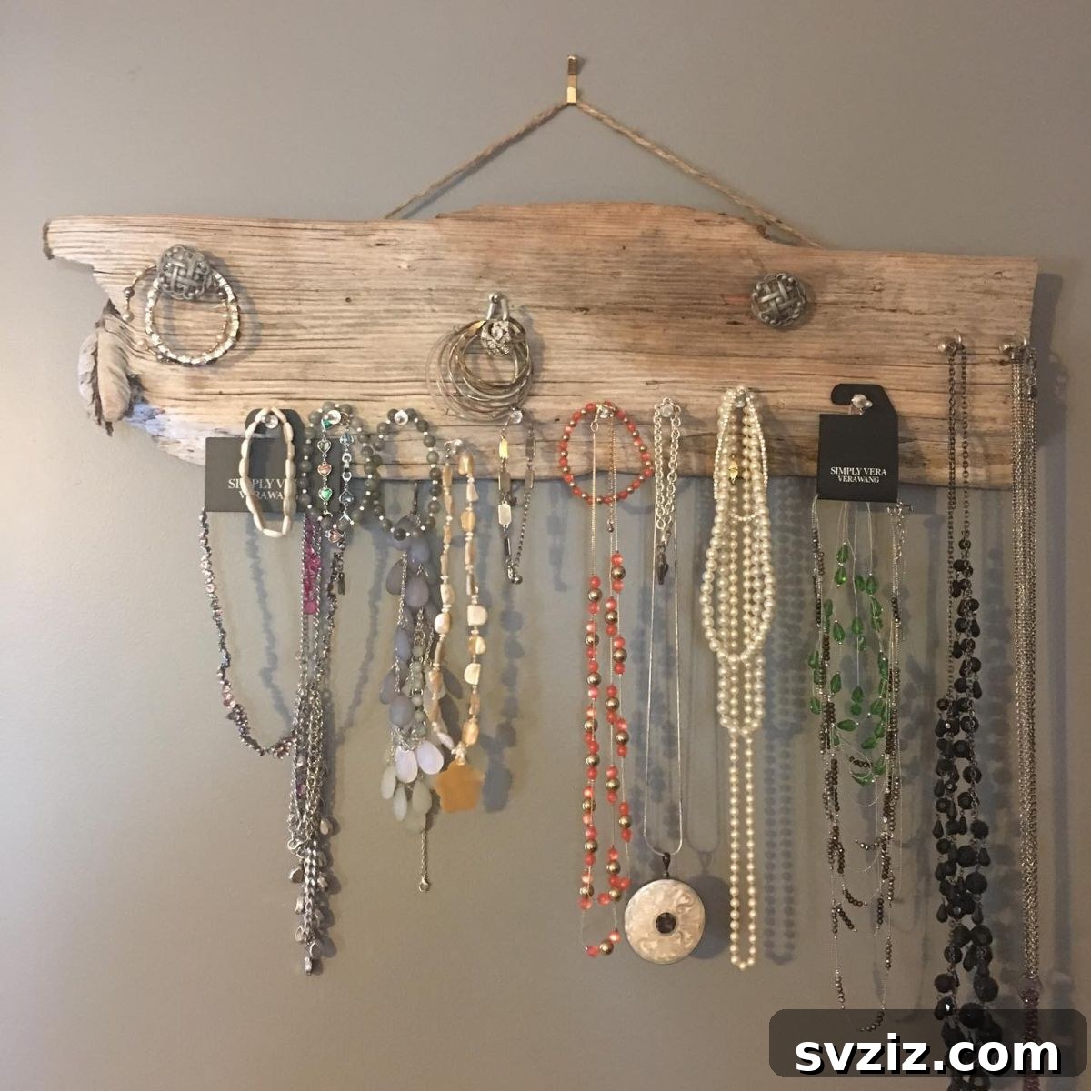 Driftwood Jewelry Holder for rustic decor