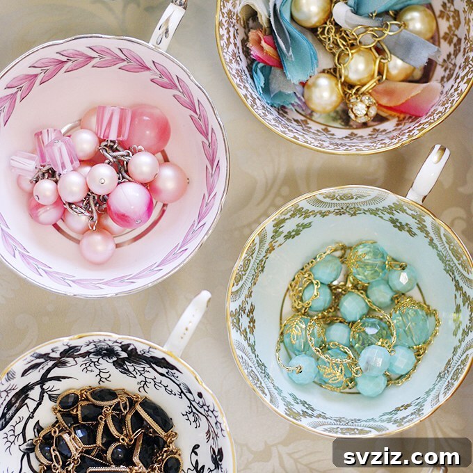 Teacup Holders for small jewelry items