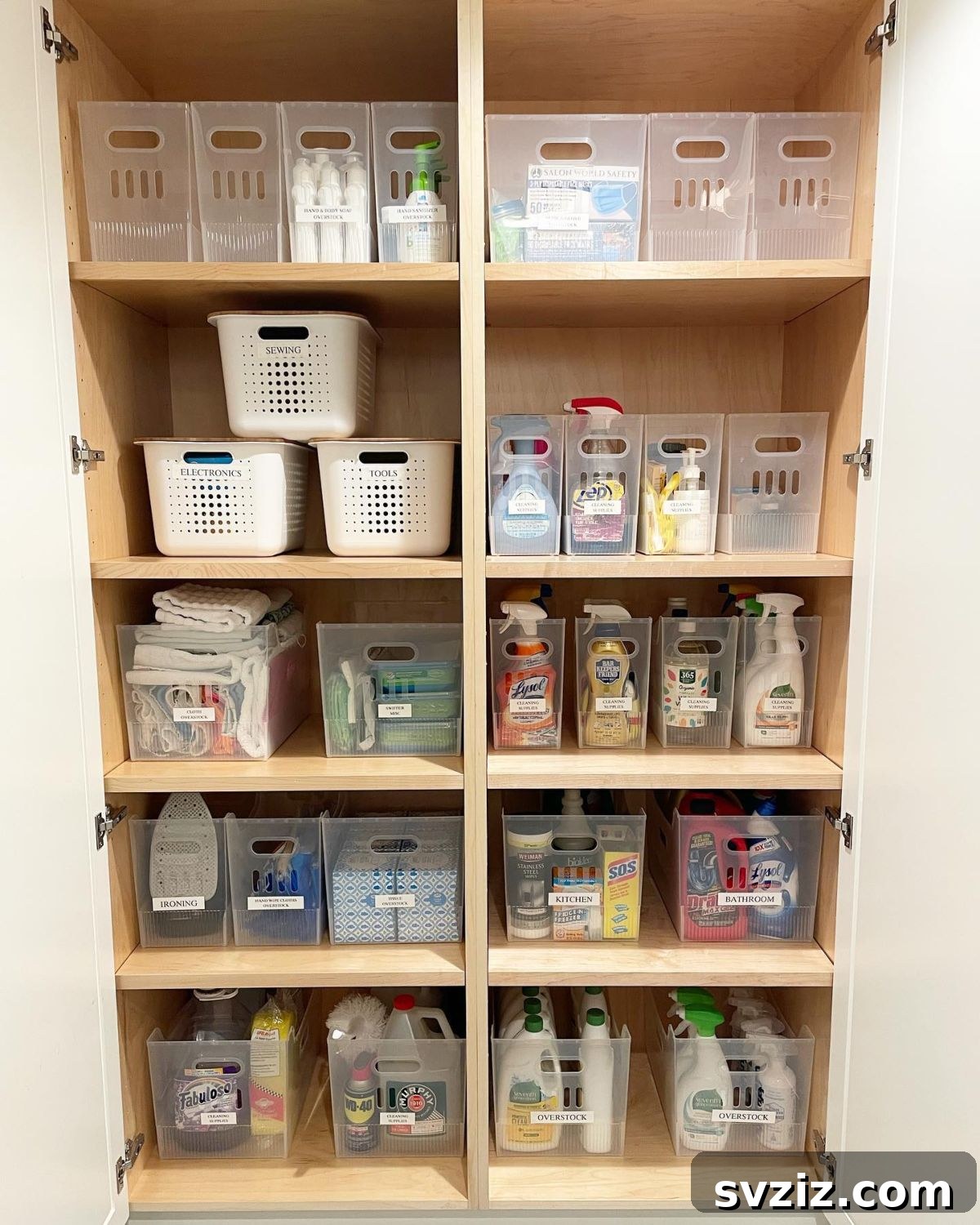 Smart Storage Ideas for Your Cleaning Essentials 4 Clear Containers