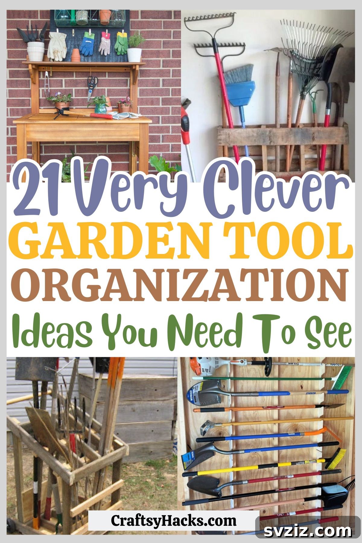 garden tool organizing ideas