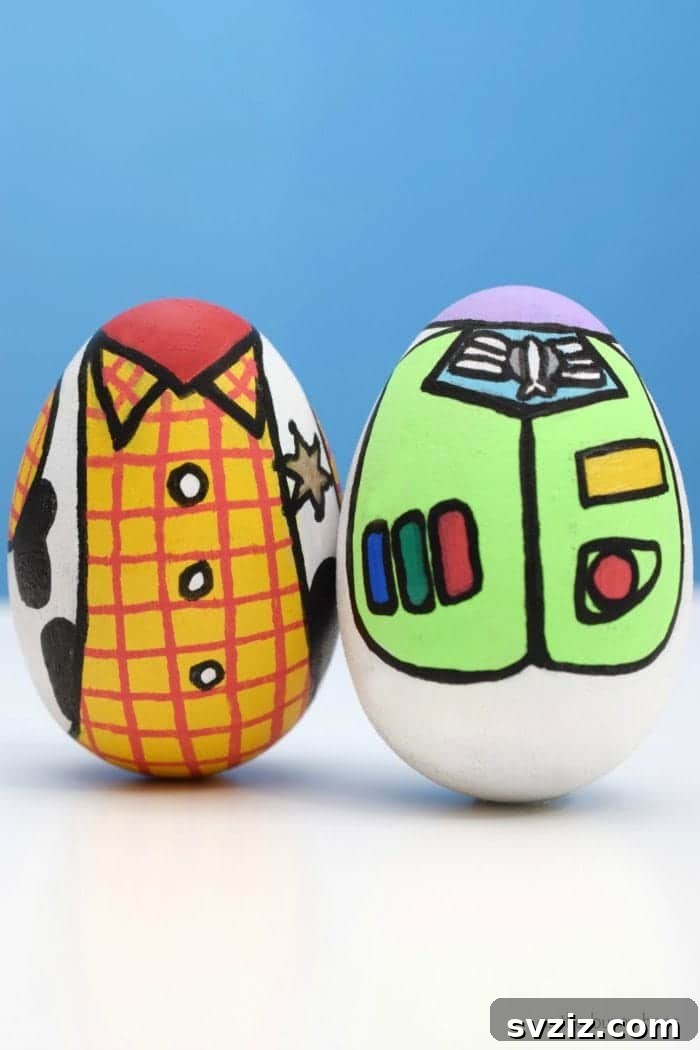 25 Inspiring DIY Easter Egg Decorating Ideas 11 Toy Story Eggs
