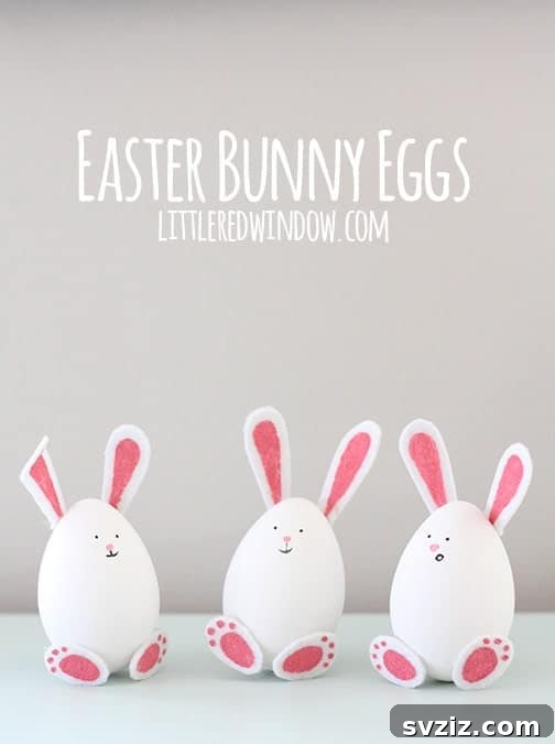 25 Inspiring DIY Easter Egg Decorating Ideas 15 bunny decorations
