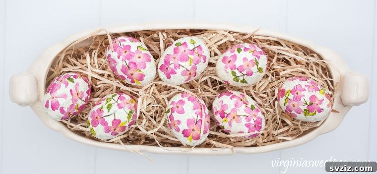 25 Inspiring DIY Easter Egg Decorating Ideas 17 Floral Decoupage Garden
