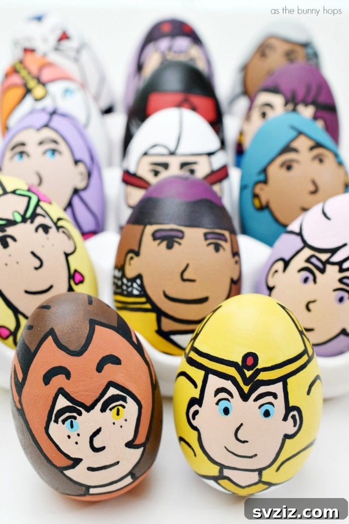 25 Inspiring DIY Easter Egg Decorating Ideas 4 She-Ra Easter Eggs