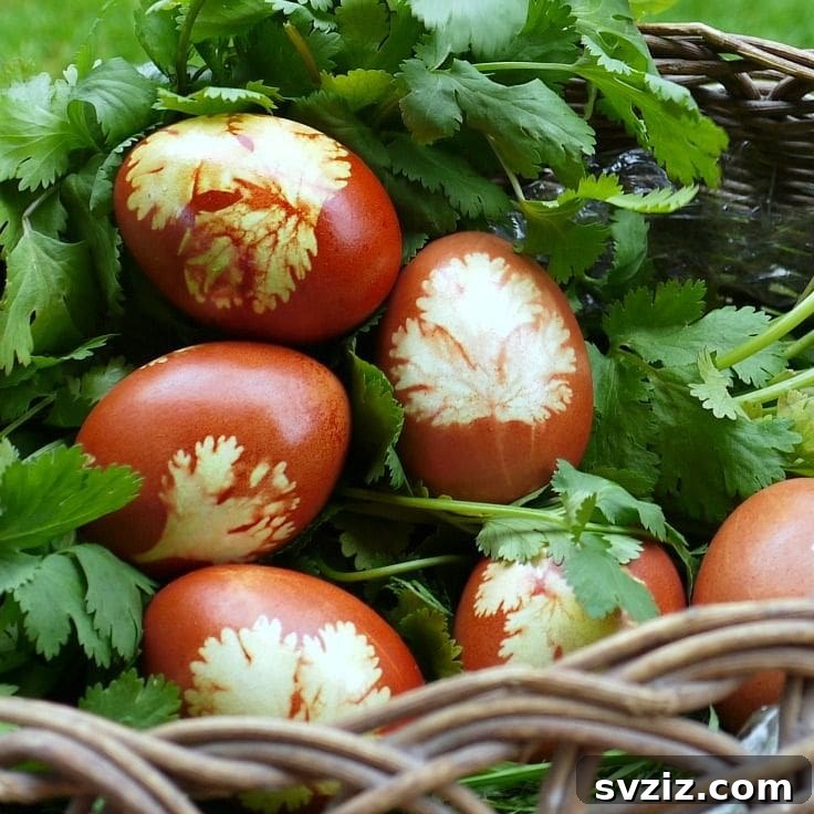 25 Inspiring DIY Easter Egg Decorating Ideas 9 Naturally Dyed Easter Eggs