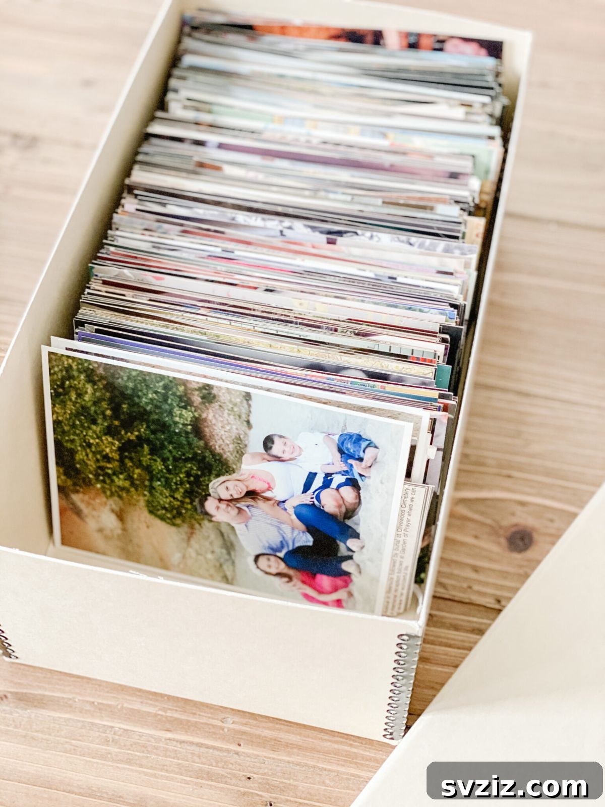 High-quality archival photo box for long-term preservation