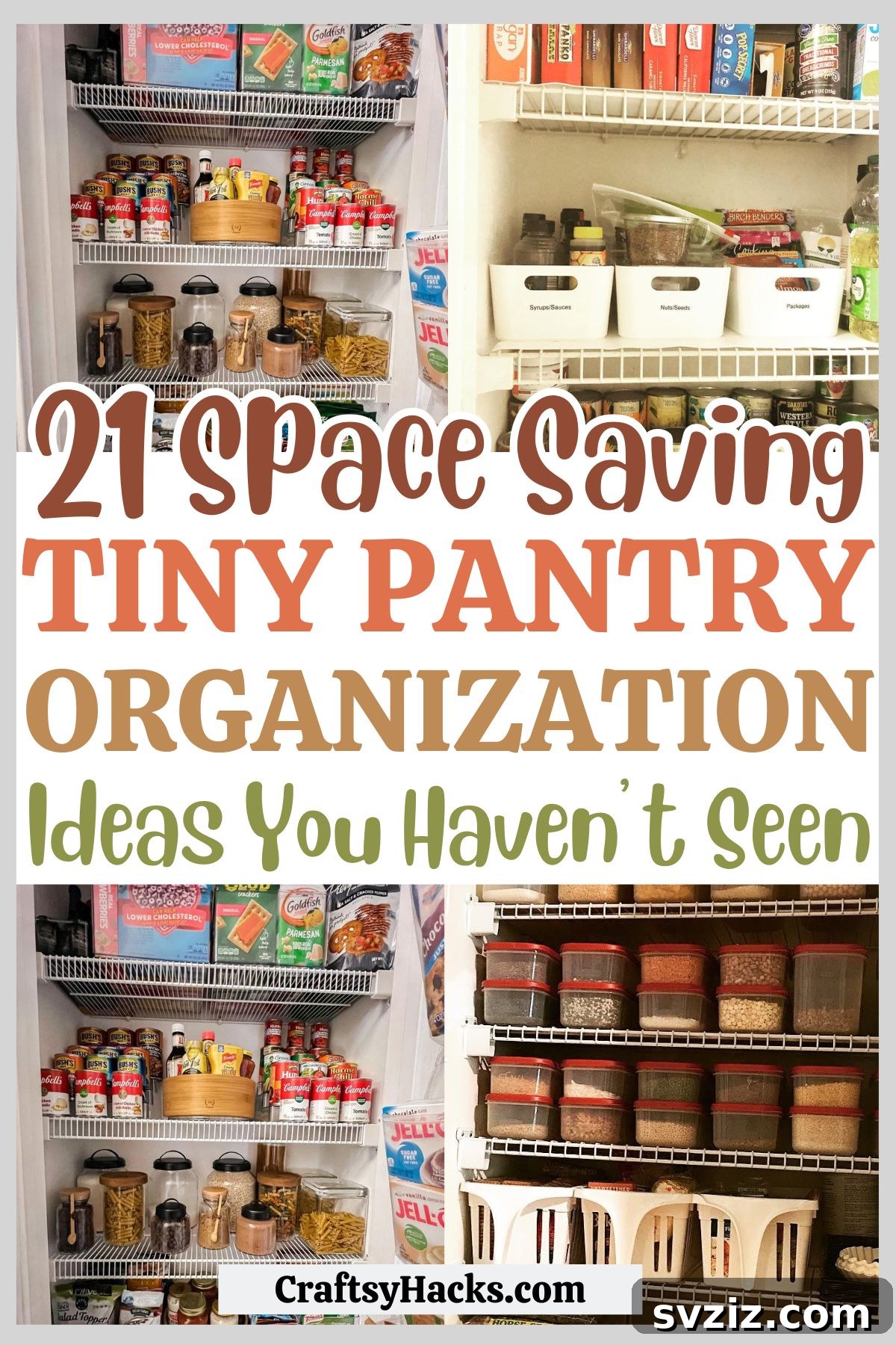 Tiny pantry organizing ideas for maximum space utilization and a clutter-free kitchen.