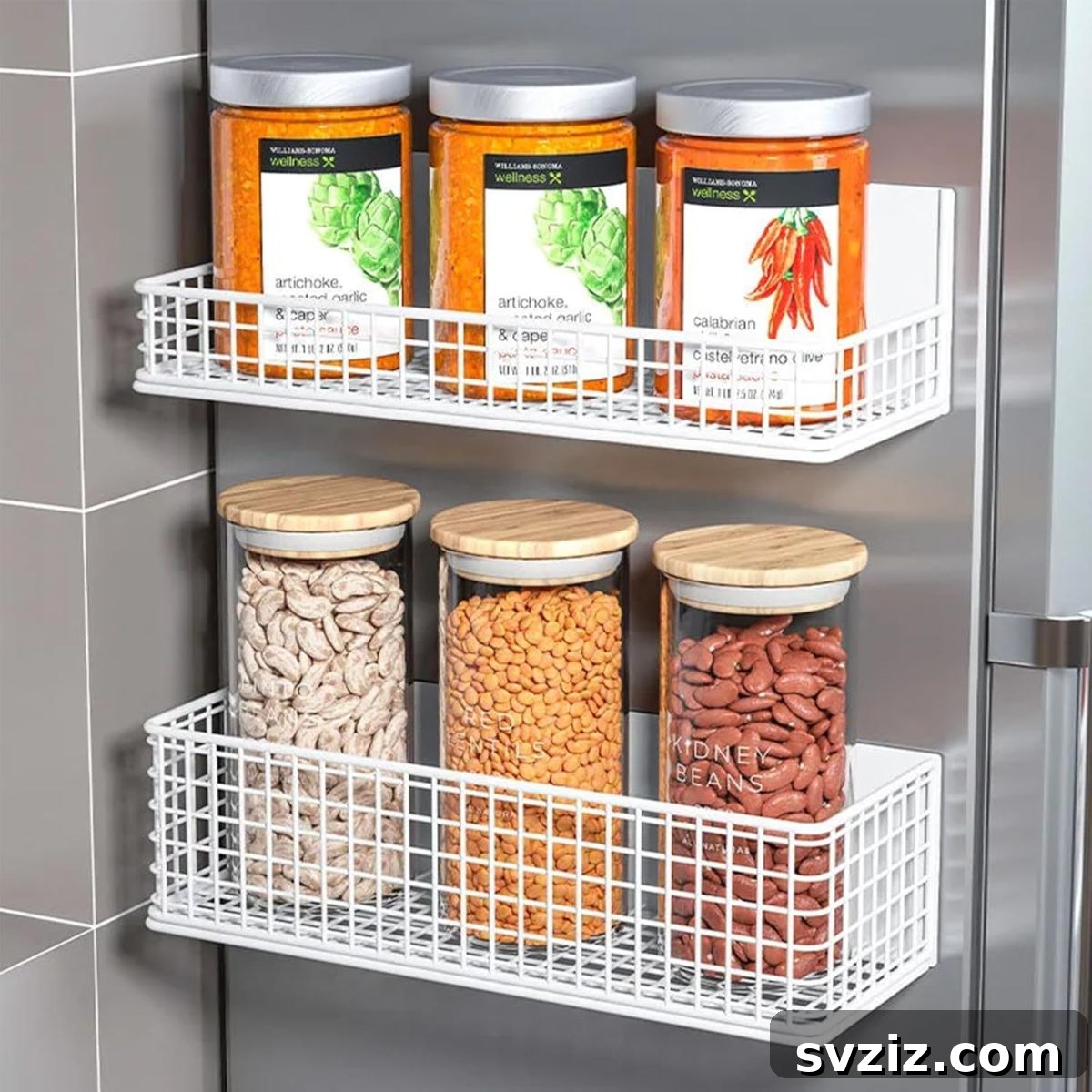 Budget-Friendly Bliss: 21 Organizers Under 20 to Transform Your Home 21 Magnetic Fridge Organizer Basket