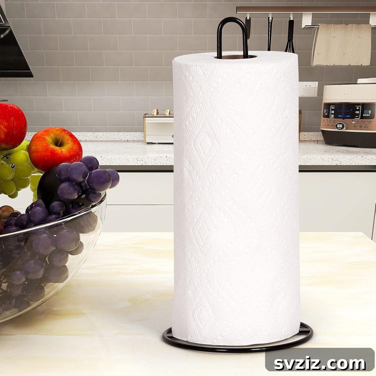 21 Genius Kitchen Organizers Under $20 for Instant Organization 19 Paper Towel Stand