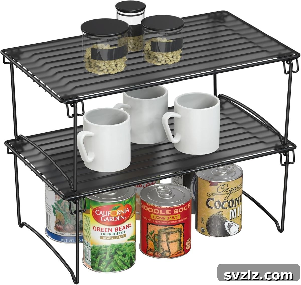 21 Genius Kitchen Organizers Under $20 for Instant Organization 22 Stackable Cabinet Shelf Organizer