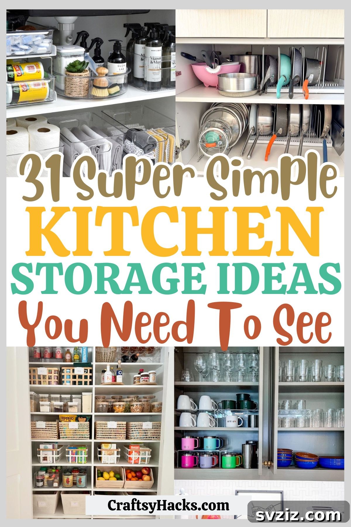 31 Genius Kitchen Storage Ideas That Actually Work - Svziz