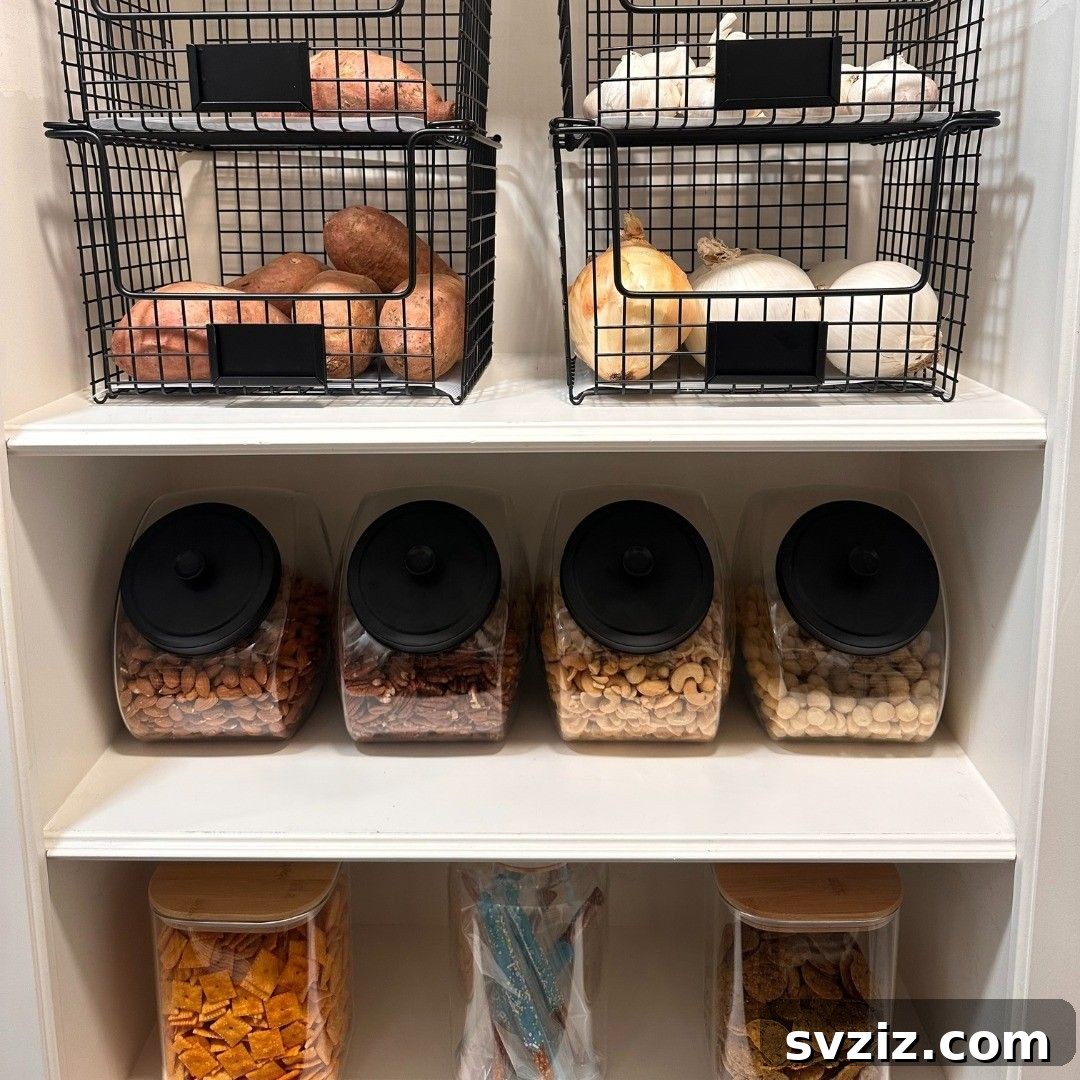 31 Genius Kitchen Storage Ideas That Actually Work 30 Open Pantry Bins