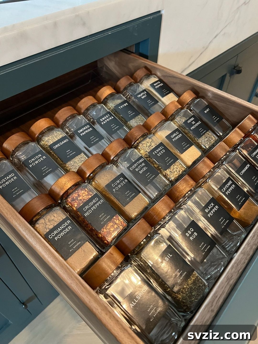 31 Genius Kitchen Storage Ideas That Actually Work 4 Spice Jar Drawer