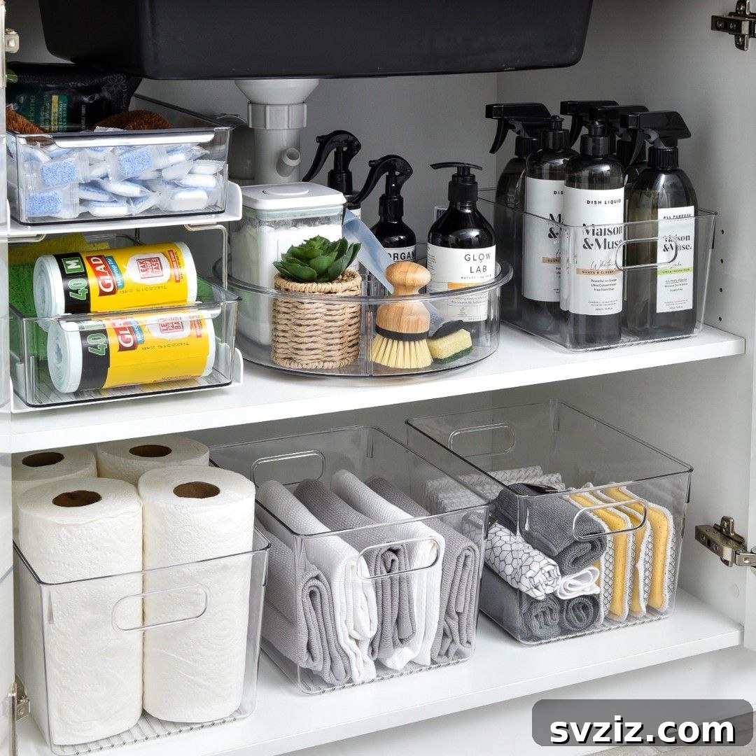 31 Genius Kitchen Storage Ideas That Actually Work 5 Under the Sink Storage Containers