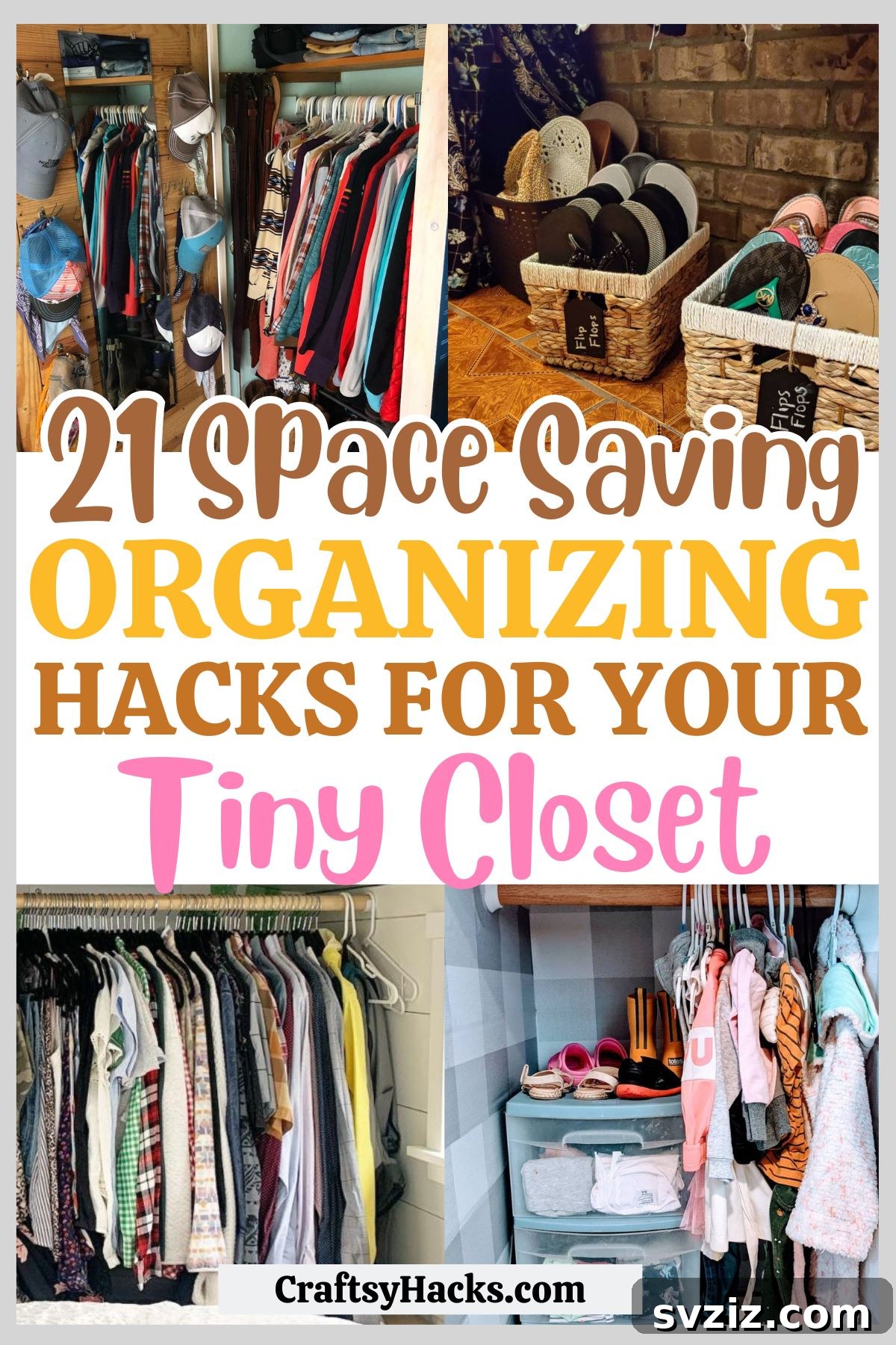 tiny closet organizing hacks