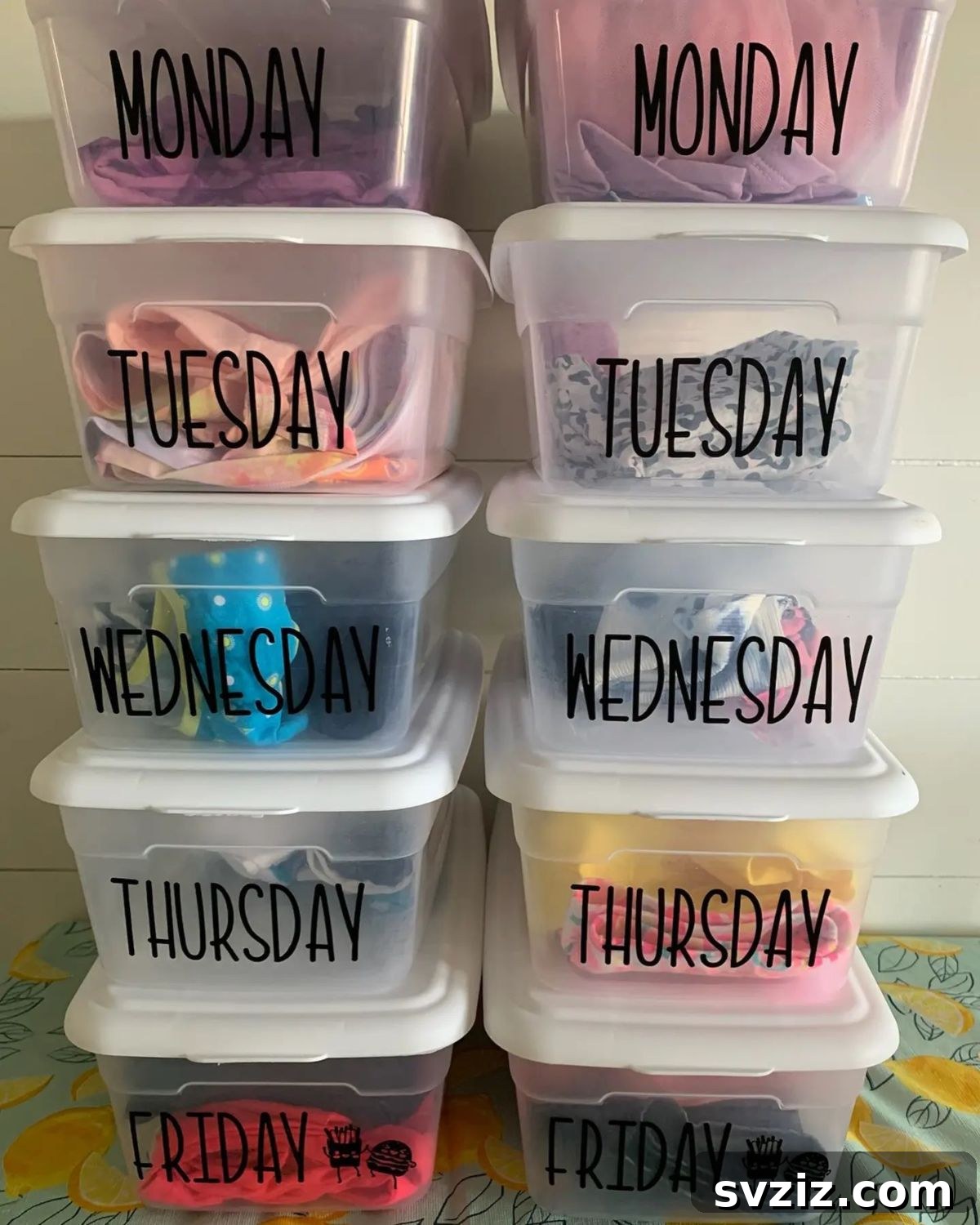 Master Back-to-School Organization for a Stress-Free Year 21 Daily Outfit Bins