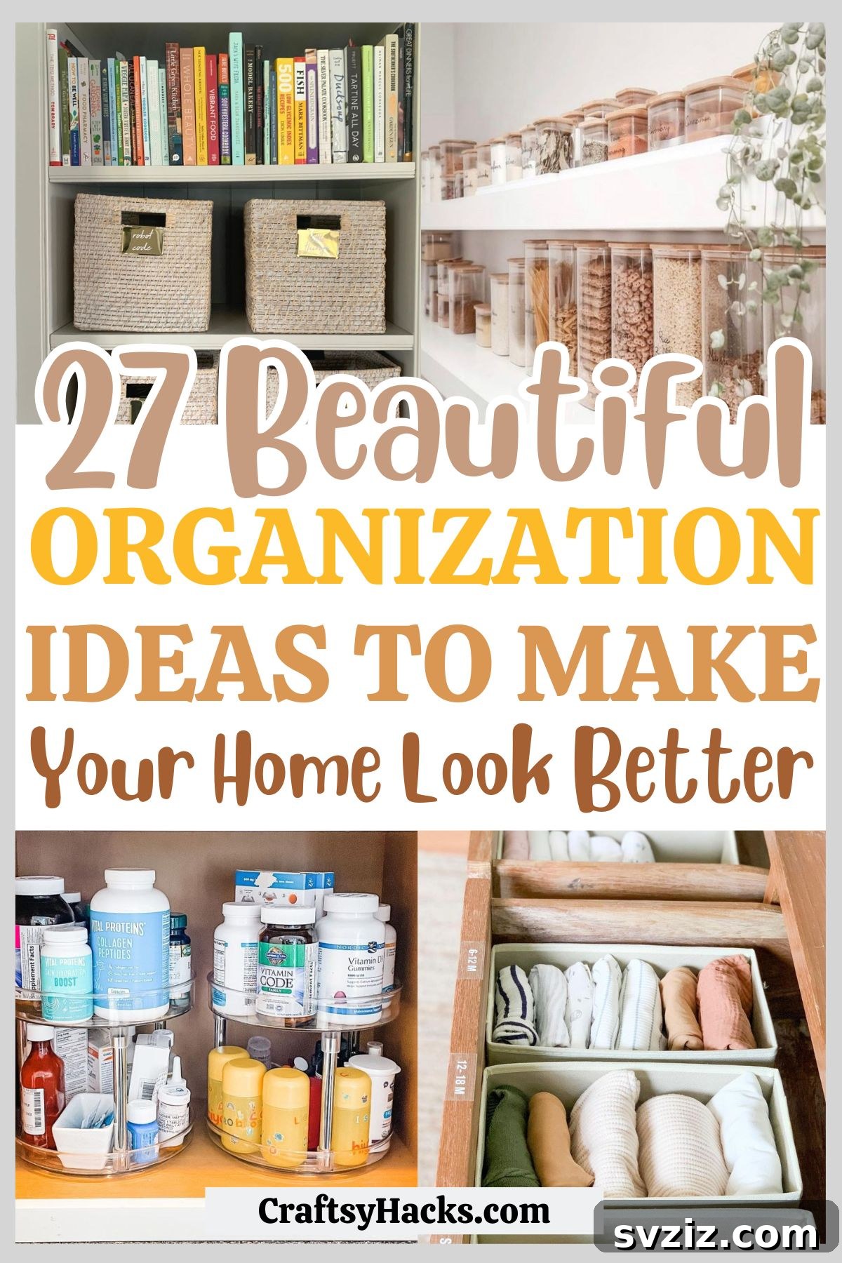 27 Chic & Stylish Home Organization Hacks for a Beautifully Transformed Space 2 A beautifully organized home with stylish storage solutions and chic decor
