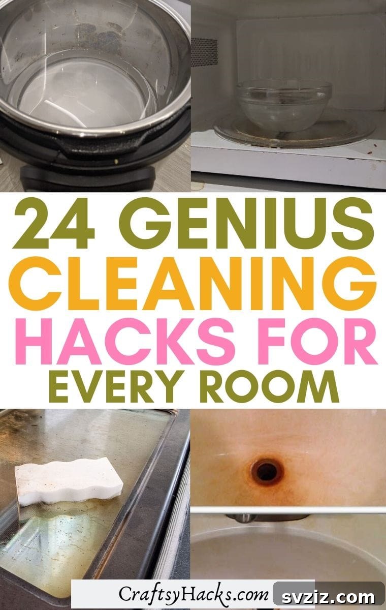 24 Clever Cleaning Hacks for a Spotless Home 2 genius cleaning hacks for every room